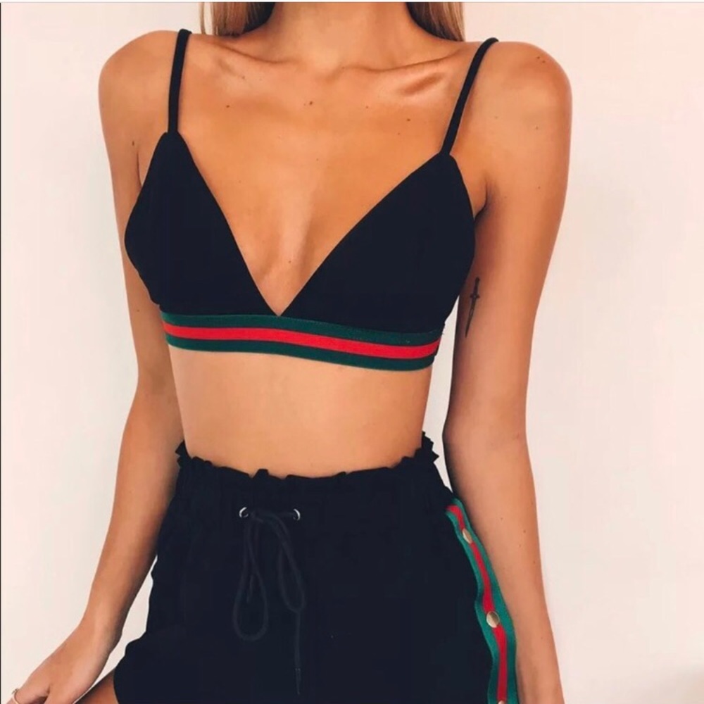 gucci insipred bralette top